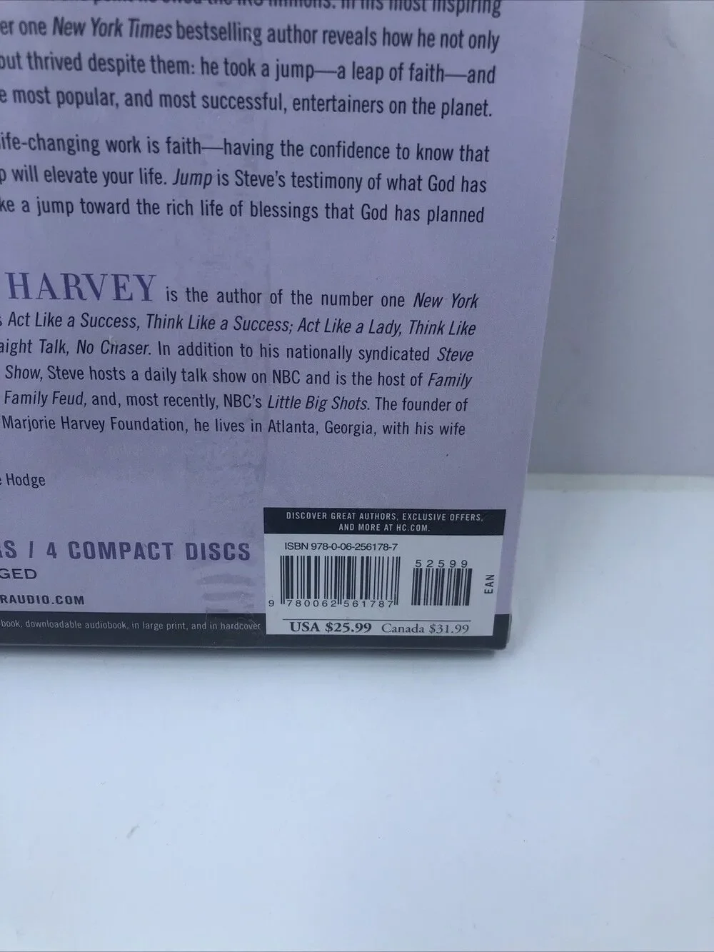 jump:Take the Leap of Faith to Achieve Your Life of Abundance Steve Harvey Audio